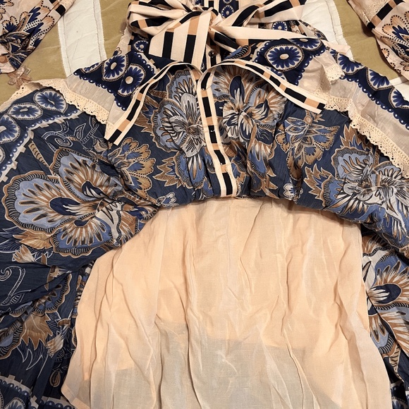 Farm Rio Cream Midi Dress - Picture 4 of 8